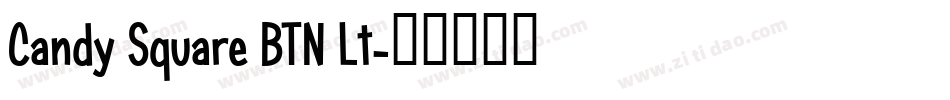 Candy Square BTN Lt字体转换